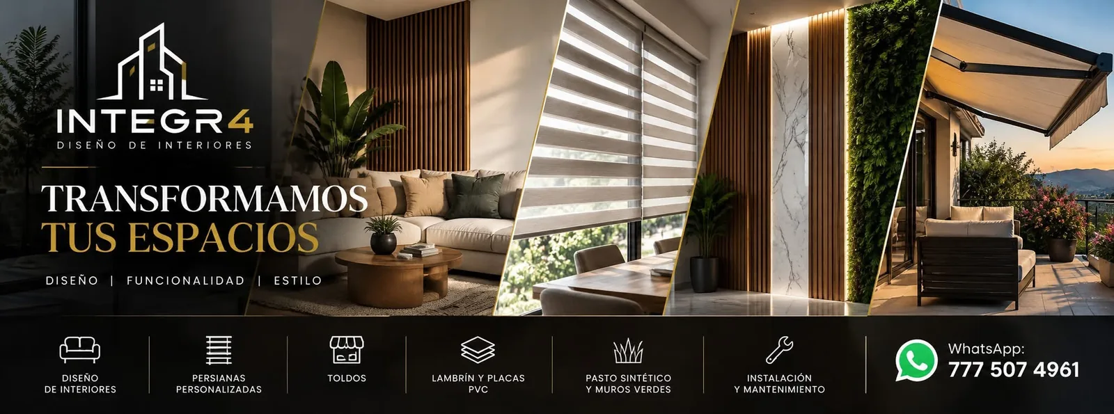 Lambrín, muros verdes y acabados decorativos